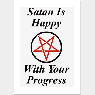 Funny Satanic Design Posters and Art